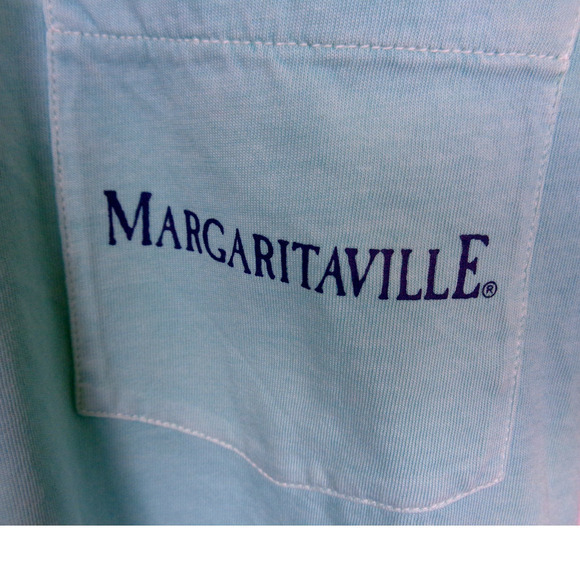 Margaritaville Short Sleeve T-Shirt Aruba‎ Blue The Manana Watering Hole Mens S - Picture 2 of 7